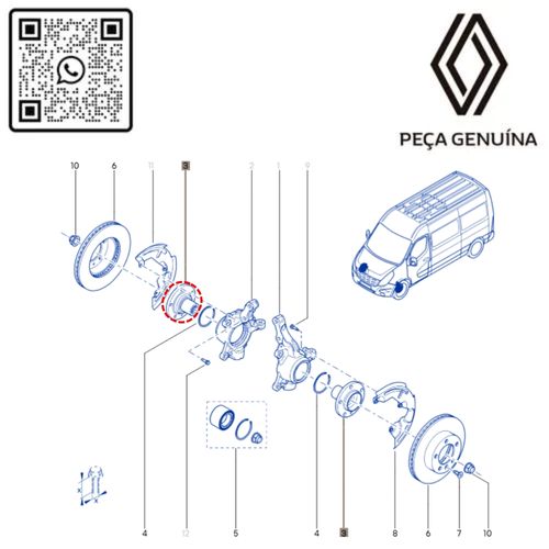 RN 29333R 402029333R CUBO DE RODA DIANT. MASTER 2.3 16V 13... 4